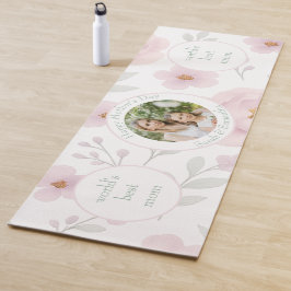 Pastel Blume & Foto - Personalisierter Muttertag Yogamatte