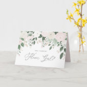 Pastel Blume Glitzer werden Sie mein Blumenmädchen Karte (Gelbe Blume)