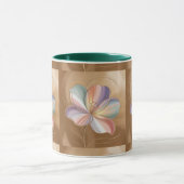 Pastel Blume Gold Green Combo Tasse (Zentrum)