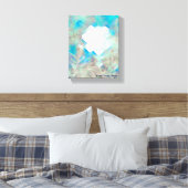 Pastel-Blume Leinwanddruck (Insitu (Schlafzimmer))