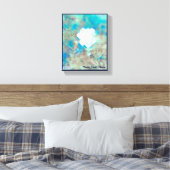 Pastel-Blume Leinwanddruck (Insitu (Schlafzimmer))