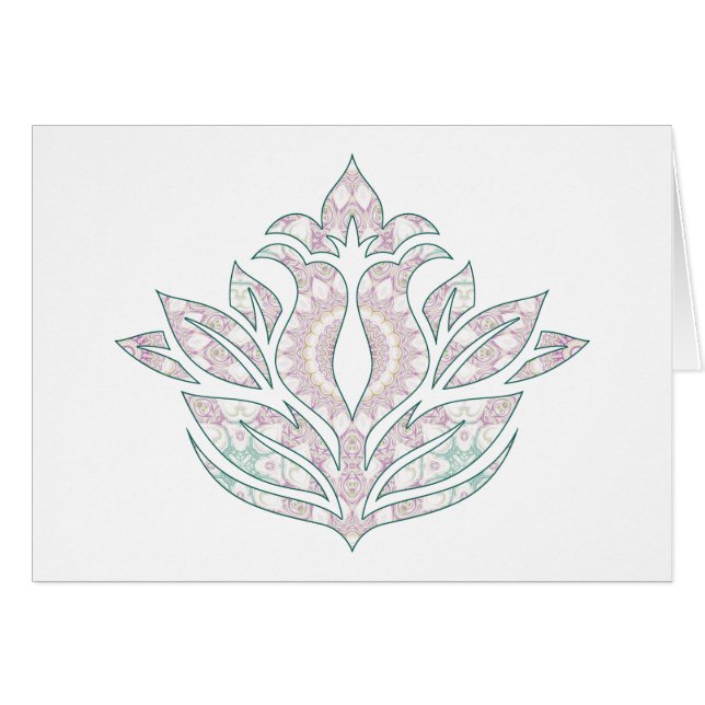 Pastel Blume Mandala Design (Vorderseite (Horizontal))