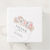 Pastel Blume Pampas Grass Wedding Vielen Dank Geschenkanhänger (Beispiel)