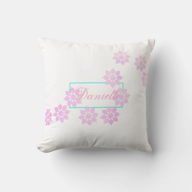 Pastel Blume Petals Danielle Cushion Throw Kissen (Vorderseite)