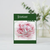 Pastel-Blume Postkarte (Stehend Vorderseite)