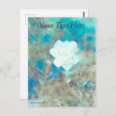 Pastel-Blume Postkarte (Vorne/Hinten)