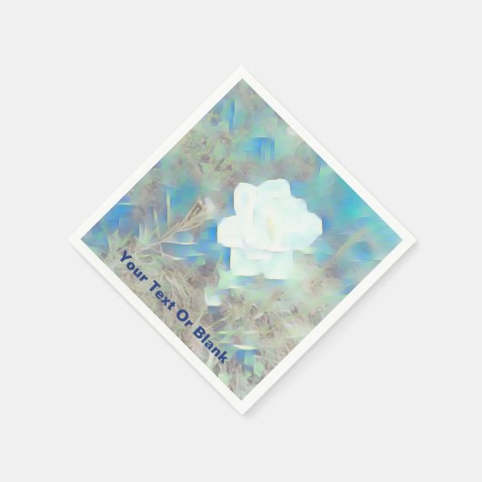 Pastel-Blume Serviette (Ecke)