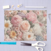 Pastel Blume Shabby Chic Rose Blumenzehen Seidenpapier (Handwerk)