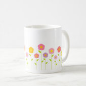 Pastel Blume Tasse (VorderseiteRechts)