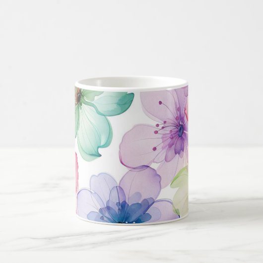 Pastel Blume Tasse (Mittel)