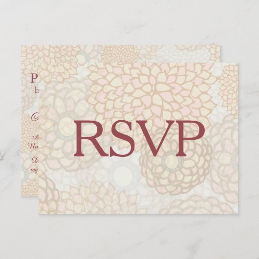 Pastel-Blume-UAWG Einladungspostkarte (Vorne/Hinten)