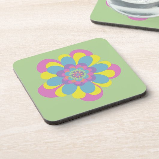 Pastel-Blume Untersetzer (Linke Seite)