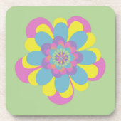 Pastel-Blume Untersetzer (Vorderseite)