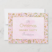 Pastel Blume Weihnachten 4,25x5,5 Einladung (Vorderseite)