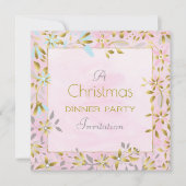 Pastel Blume Weihnachtsplatz einladen Einladung (Vorderseite)