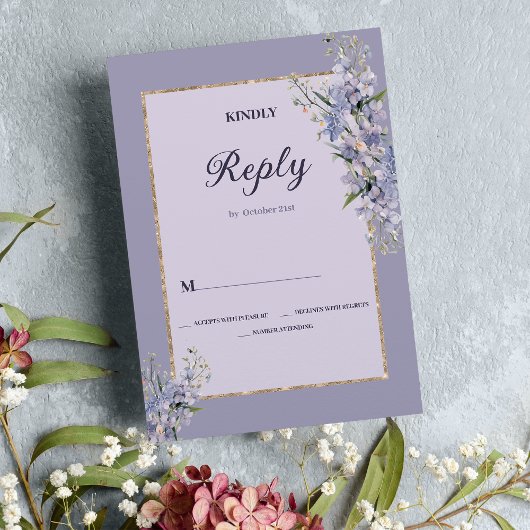 Pastel Blumenstrauß Wasserfarbe Hochzeit RSVP Einladung