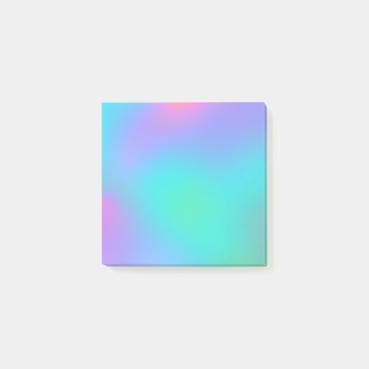 Pastel Blurry Gradient Post-it Notes Klebezettel (Vorderseite)