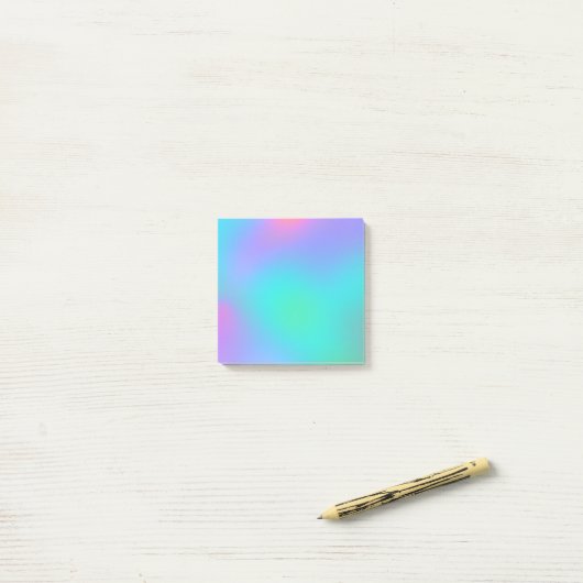 Pastel Blurry Gradient Post-it Notes Klebezettel (Auf Schreibtisch)