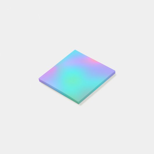 Pastel Blurry Gradient Post-it Notes Klebezettel (angewinkelt)