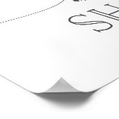 Pastel Blush Baby Dusche Begrüßungszeichen Poster (Ecke)