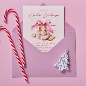 Pastel Blush Cookie Exchange Weihnachts-Party Einladung