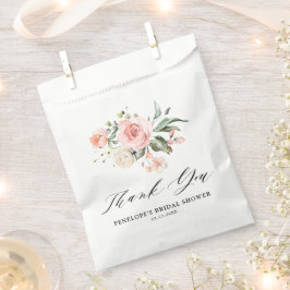 Pastel Blush Elfenbeinrosa Brautparty Geschenktütchen