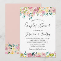 Pastel Blush Frühlingsdusche für Hochzeitspaare