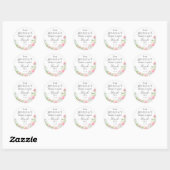 Pastel Blush Gevor Sticker - Dusche (Blatt)