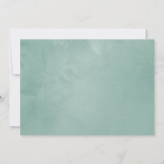 Pastel Blush Greenerity Wedding Save The Date (Rückseite)