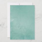 Pastel Blush Greenery Erster Kommunion Einladung (Rückseite)