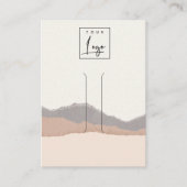 Pastel Blush Kraft Mountain Wave Hair Clip Display Visitenkarte (Vorderseite)