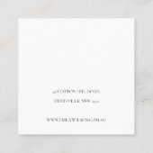 Pastel Blush Kraft Mountain Wave Necklace Display Quadratische Visitenkarte (Rückseite)