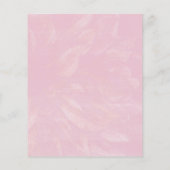 Pastel Blush Pink Dahlia Hochzeit Einladung Flyer (Hinten)