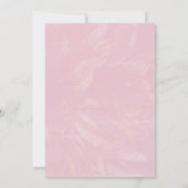 Pastel Blush Pink Dahlia Hochzeit speichern das Da Save The Date (Rückseite)