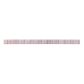 Pastel Blush Pink Gray White Plaid Pattern Satinband (Vorderseite)