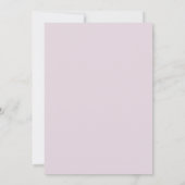 Pastel Blush Pink & Lavender Paint Splash Hochzeit Einladung (Rückseite)
