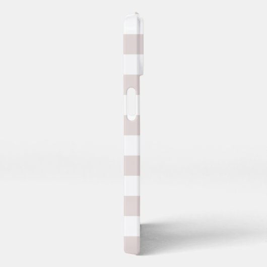 Pastel Blush Stripe New Mrs Nachname Bride iPhone Hülle (Rechte Seite)