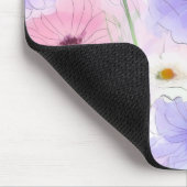 Pastel-Blüten-Flow-Floral-Mauspad Mousepad (Ecke)