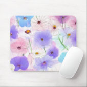 Pastel-Blüten-Flow-Floral-Mauspad Mousepad (Mit Mouse)