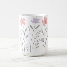 Pastel-Blüten-Schreibunterlagen für Teenager-Mädch Kaffeetasse