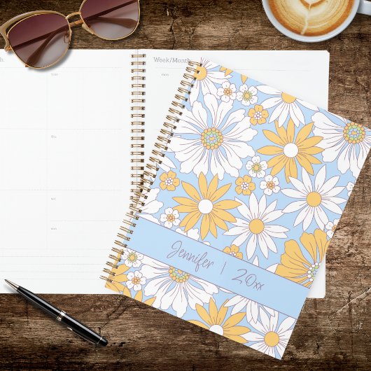 Pastel Bohemian Flowers Planer