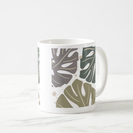 Pastel Boho Abstrakte Bio ästhetische Tasse (VorderseiteRechts)