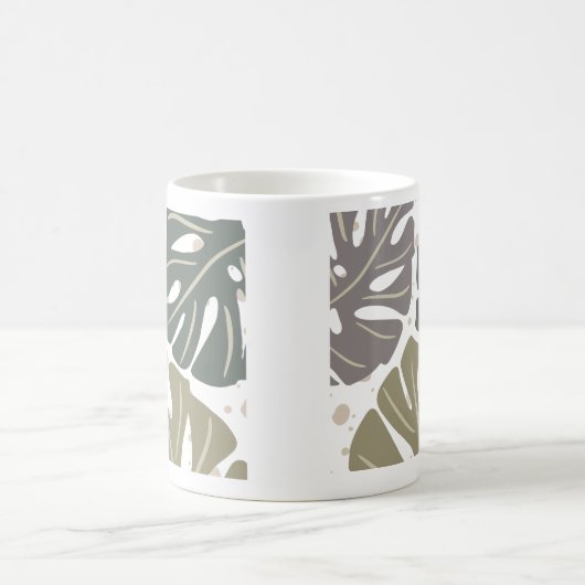 Pastel Boho Abstrakte Bio ästhetische Tasse (Mittel)