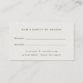 Pastel Boho Blush Blue Green Blumenverleih A Frien Visitenkarte (Rückseite)