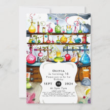 Pastel Boho Children Scientist zum Geburtstag