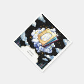 Pastel Boho Enchanted Storybook Birthday Serviette (Ecke)