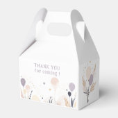 Pastel Boho Fawn und Balloons Geburtstag Geschenkschachtel (Rückseite)