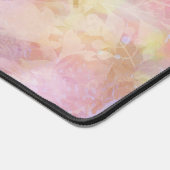 Pastel Boho Floral Pattern Chic Script Monogram Schreibtischunterlage (Ecke)