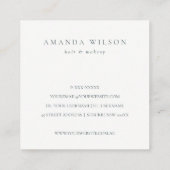 Pastel Boho Floral vielen Dank für die Ermäßigung Quadratische Visitenkarte (Rückseite)