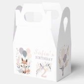 Pastel Boho Fox und Balloons zum Geburtstag Geschenkschachtel (Geöffnet)
